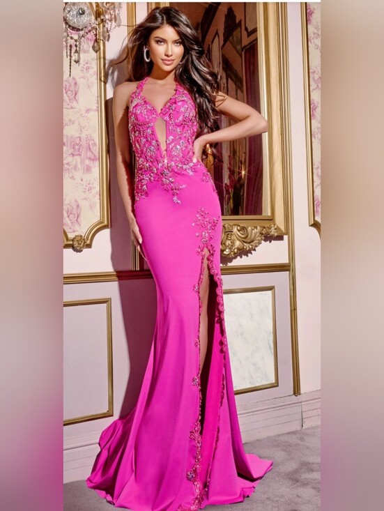 Jovani Dresses & Skirts - JOVANI Halter, Mermaid Evening Gown Size 8 # D5030